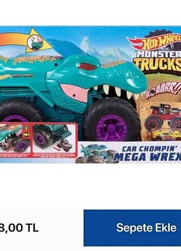 Hot Wheels Monster Trucks Araba Yiyen Mega Wrex GYL13 