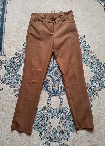 Sütlü kahve normal kesim pantolon - Görsel 4