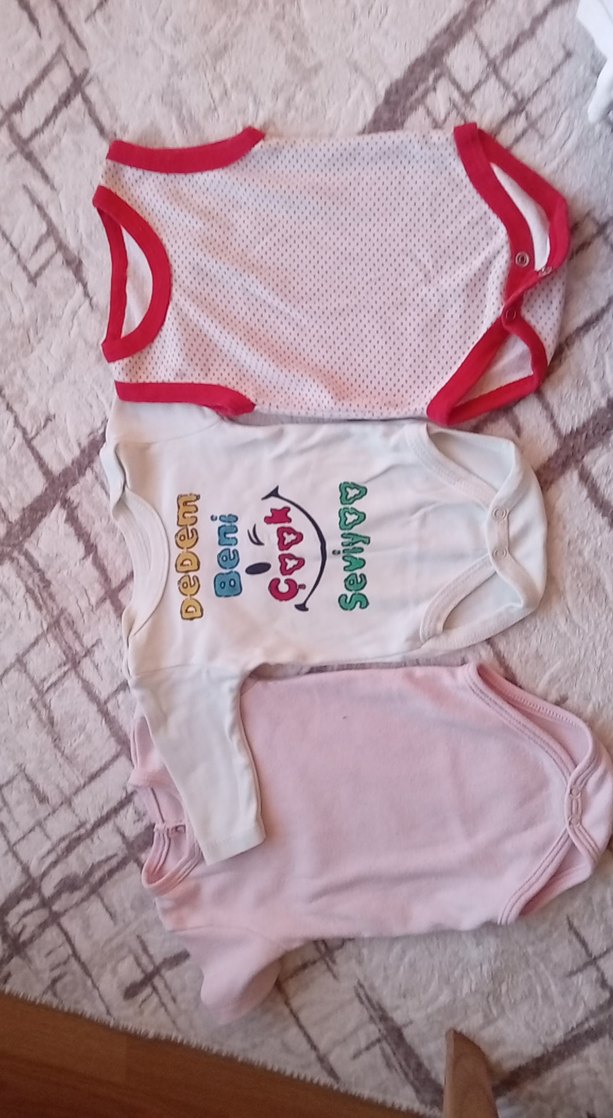 Kısa Kollu Bebek Zıbın | Yumuşak & Rahat| 6 adet - Görsel 2