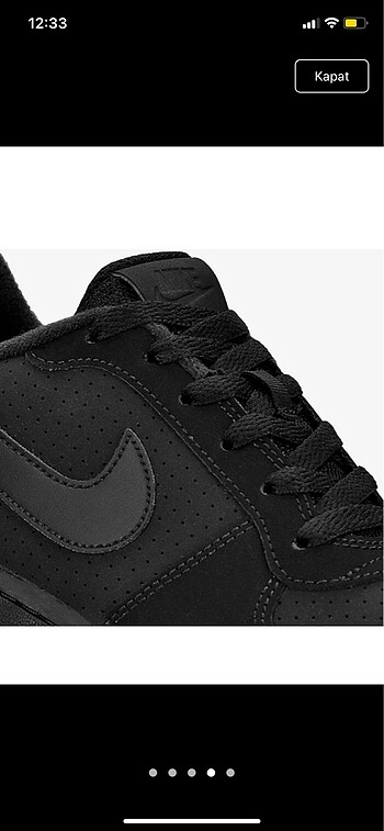 38,5 Beden siyah Renk Nike spor ayakkabı