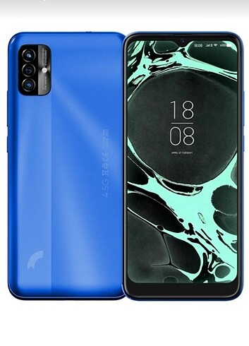 Rededer P13 blue Max 2022 4GB +128 GB cep telefonu