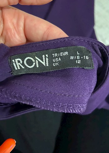 Mor V Yaka midi elbise - Görsel 3