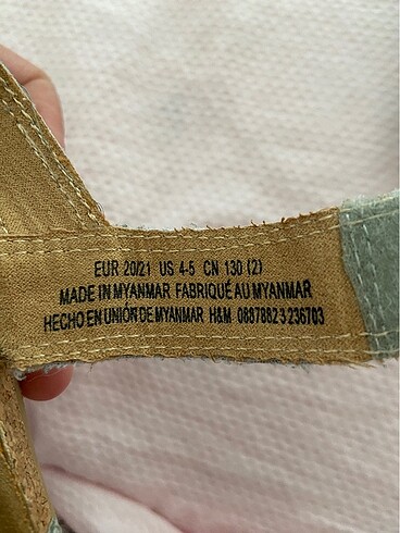 H&M Hm kız bebek sandalet