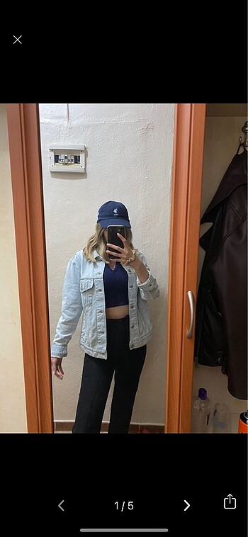 Levis buz mavisi kot ceket