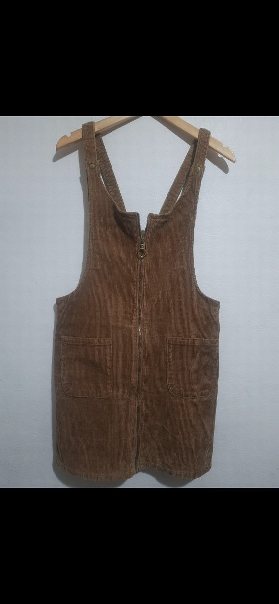 KOTON L,40  Kadın Kahverengi  Fermuarlı Kısa Tulum SALOPET - Görsel 3