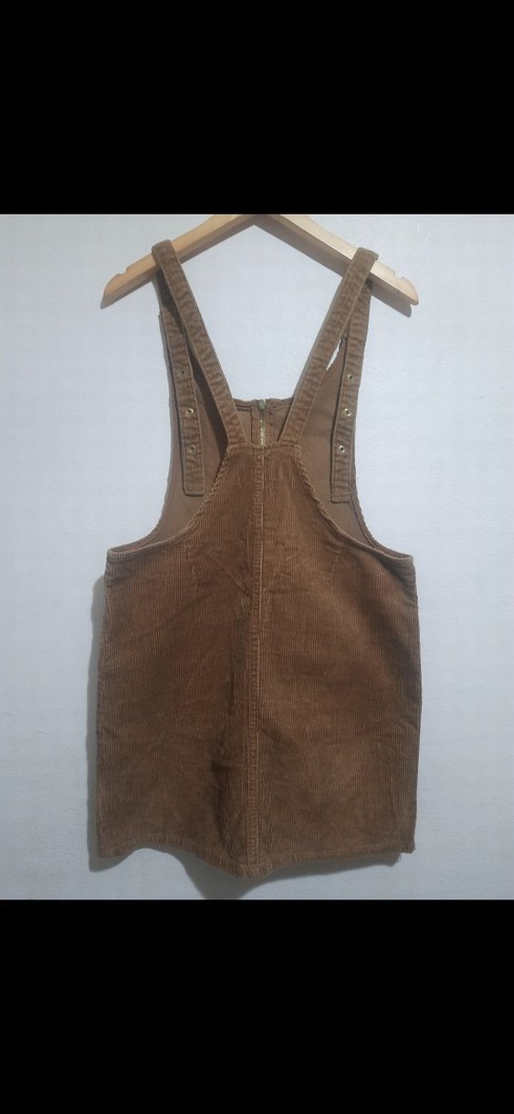 KOTON L,40  Kadın Kahverengi  Fermuarlı Kısa Tulum SALOPET - Görsel 5