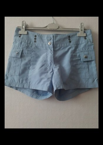 Mavi Mini Denim Şort