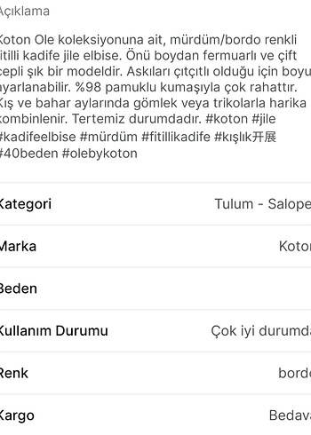 Bordo MÜRDÜM Kadın fitilli kadife Fermuarlı Midi Salopet - Görsel 9