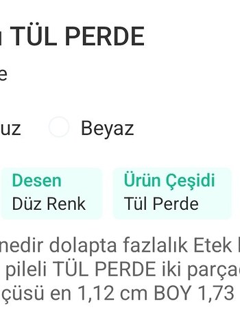 Lale Nakışlı Bej Ekru Tül Perde - Görsel 3