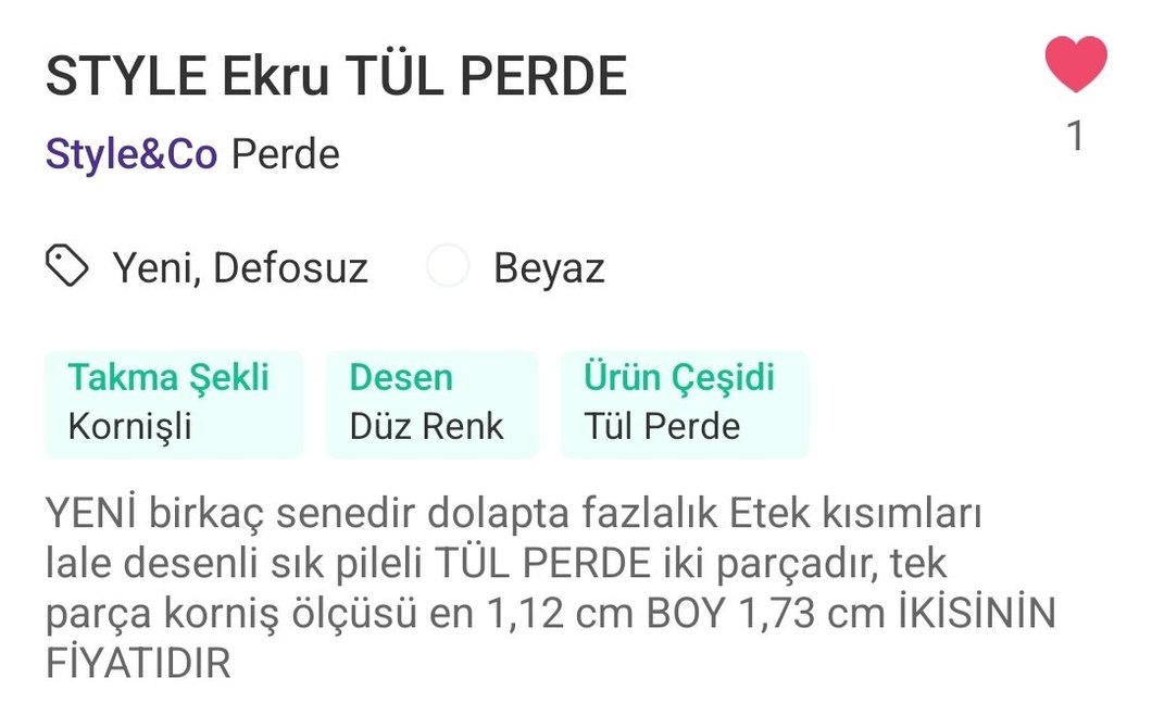 Lale Nakışlı Bej Ekru Tül Perde - Görsel 3