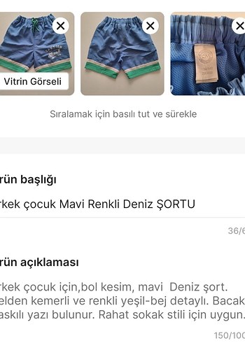 Tchibo Mavi Erkek Çocuk Şort - Görsel 5