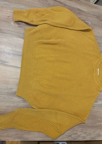 mango Sarı Örgü Kadın Kazak - Görsel 2