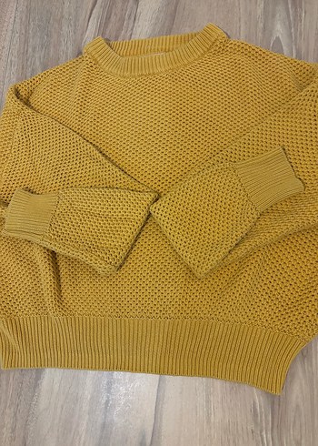 mango Sarı Örgü Kadın Kazak - Görsel 3