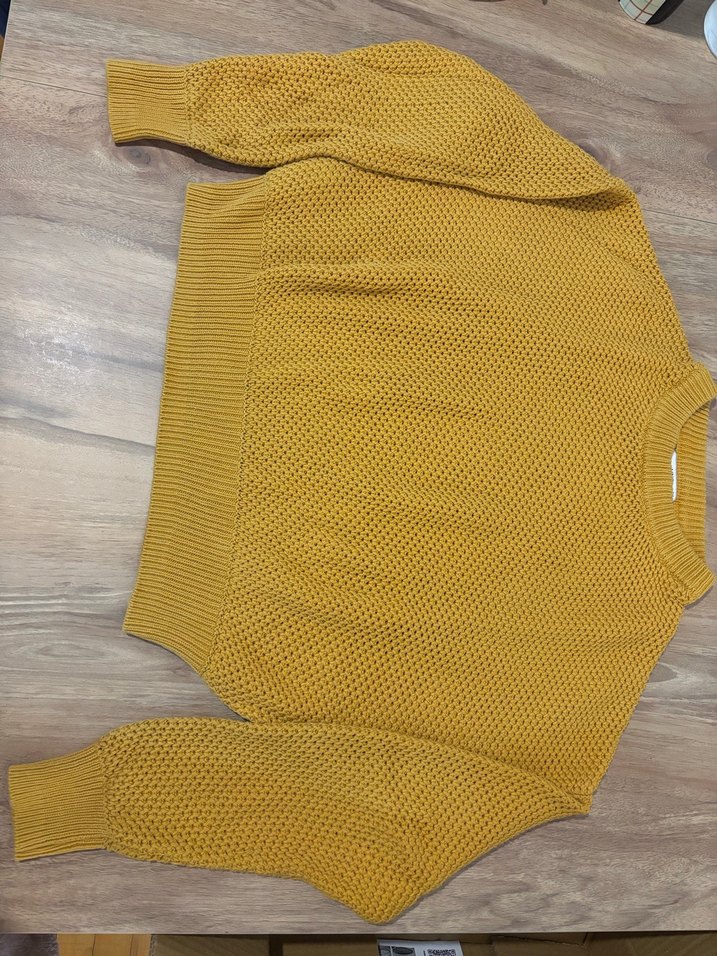 mango Sarı Örgü Kadın Kazak - Görsel 2