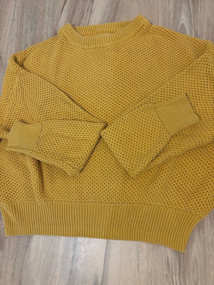 mango Sarı Örgü Kadın Kazak - Görsel 3