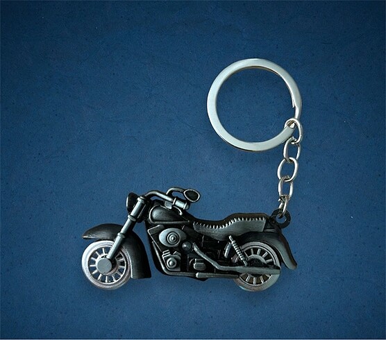 metal motosiklet anahtarlık