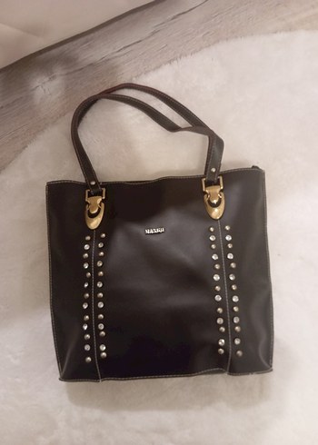 Mango Siyah Deri Tokalı Kadın Çanta - Görsel 4