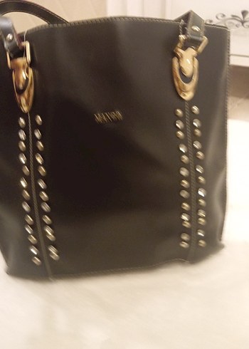 Mango Siyah Deri Tokalı Kadın Çanta - Görsel 5