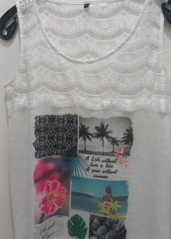 Dantel Detaylı Bohem Atlet... - Görsel 2