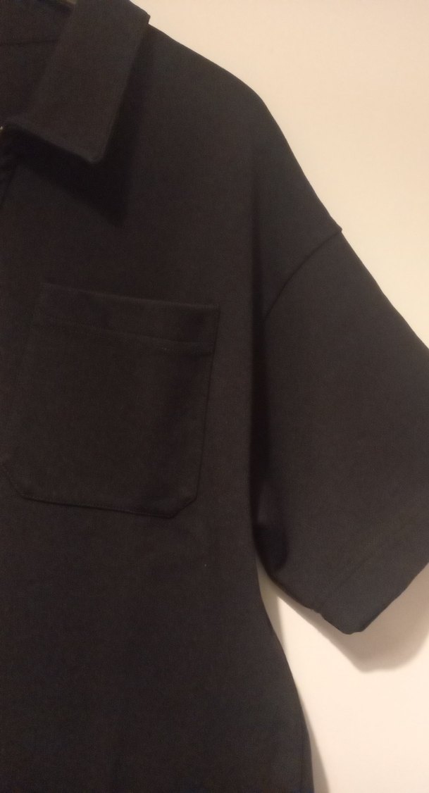 Siyah Fermuarlı Erkek Polo Tişört - Görsel 3