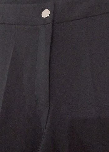 Kadın Siyah  Kumaş Pantolon - Görsel 2