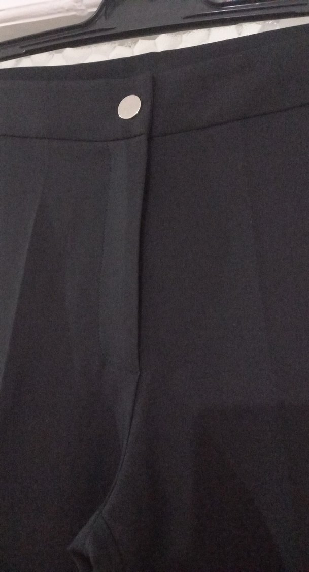 Kadın Siyah  Kumaş Pantolon - Görsel 2