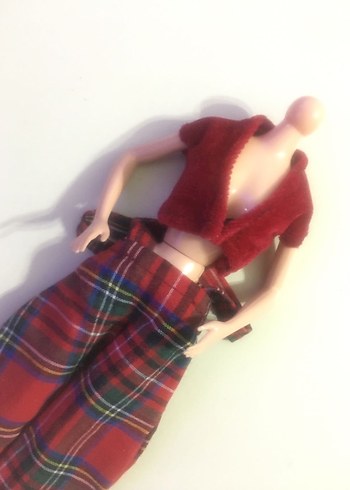 Barbie & Kelly Ekoseli Tulum Set - Görsel 4