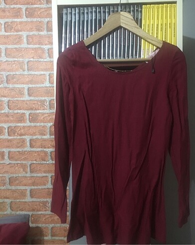 Diğer Mevsimlik Bordo Bluz