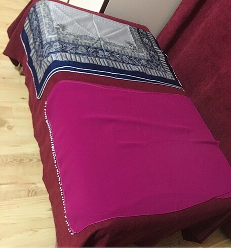 Beden çeşitli Renk Toplu Yazlık Bandana Fular Şal Aksesuar