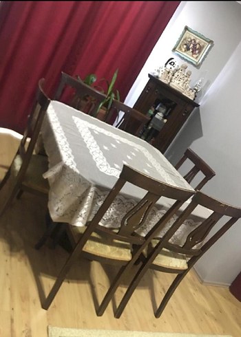 CEVİZ AĞACI VİNTAGE ESKİTME YEMEK MASASI