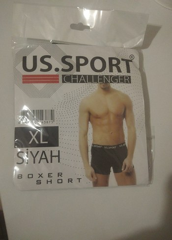 Erkek Siyah Mini Fit Boxer