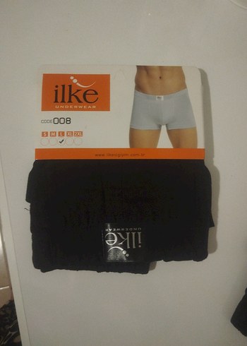 Siyah Baskılı Erkek Mini Boxer