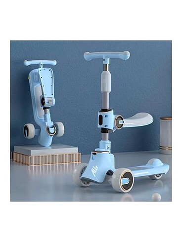 Ally Ayarlanabilir Yükseklik 3 Tekerlekli Çocuk Scooterı Katlana