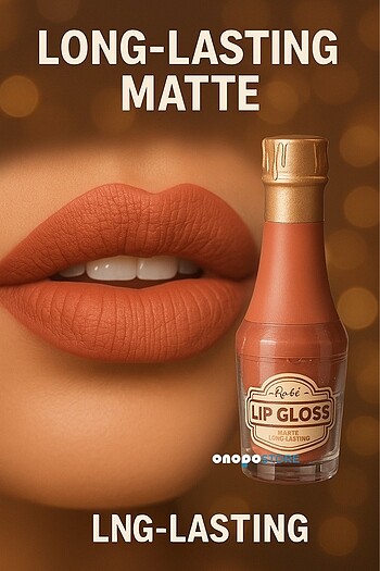 Beden Rose Champagne Matte Lip Gloss | Uzun Süre Kalıcı & Lüks Şampany