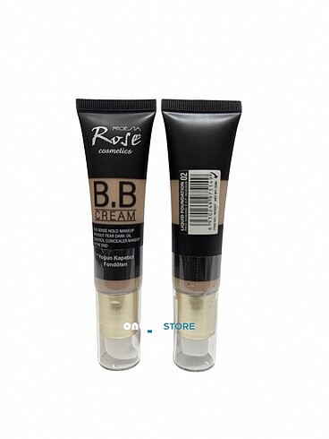 Beden Renk Rose Cosmetics B.B Cream | Yoğun Kapatıcı & Doğal Görünüm | 2 Re