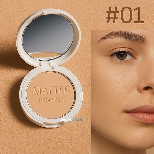 Beden Rose MATTE Kompakt Pudra ? Kadifemsi Matlık | 2 Renk Seçeneği (#