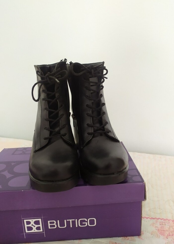 Siyah topuklu bot - Görsel 4