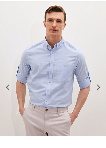 Regular Fit Kısa Kollu Erkek Gömlek - Görsel 3