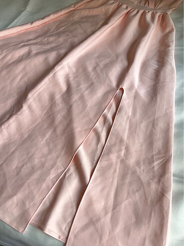 Pudra pembesi elbise - Görsel 3