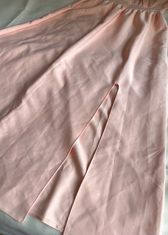 Pudra pembesi elbise - Görsel 3