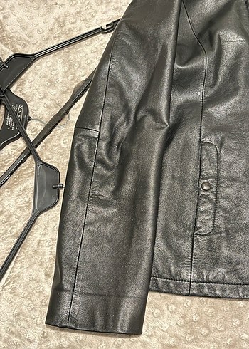 Derimod Siyah Deri Kadın Biker Ceket