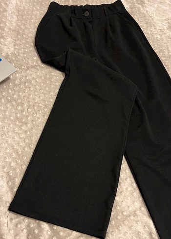 Siyah Kumaş Kadın Pantolon - Görsel 2