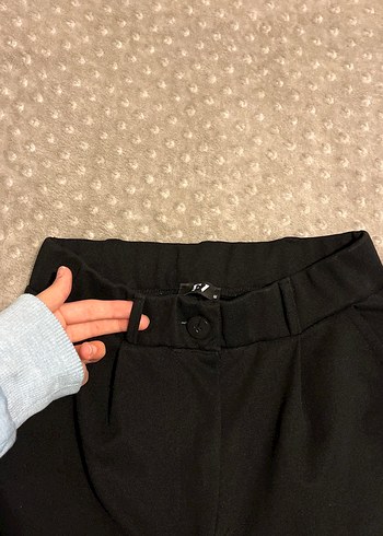 Siyah Kumaş Kadın Pantolon - Görsel 3