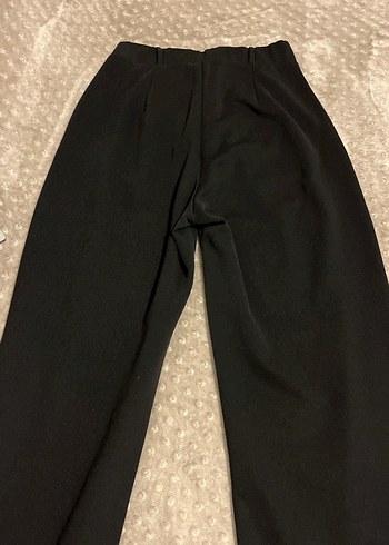 Siyah Kumaş Kadın Pantolon - Görsel 4