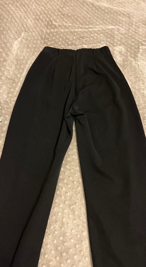 Siyah Kumaş Kadın Pantolon - Görsel 4