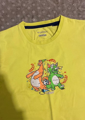 Sarı Desenli Uzun Kollu Tişörtü - Görsel 2