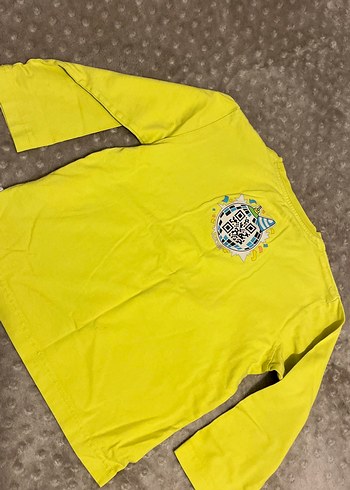 Sarı Desenli Uzun Kollu Tişörtü - Görsel 3