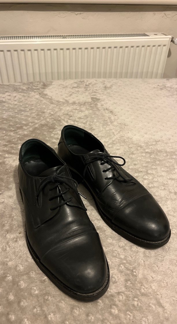 Klasik Siyah Deri Erkek Ayakkabısı - Görsel 2