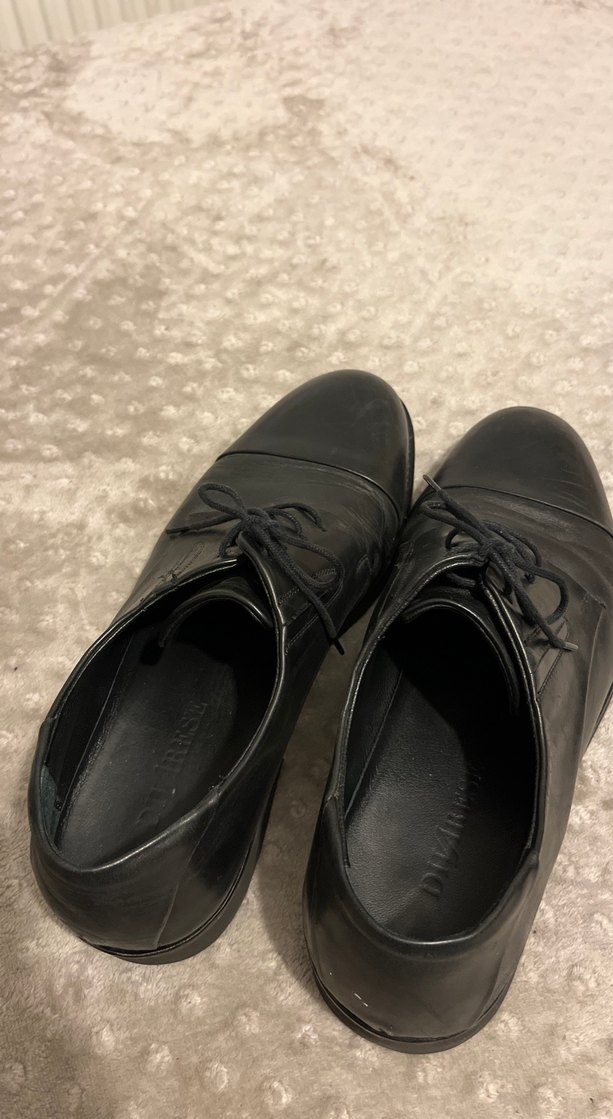 Klasik Siyah Deri Erkek Ayakkabısı - Görsel 4