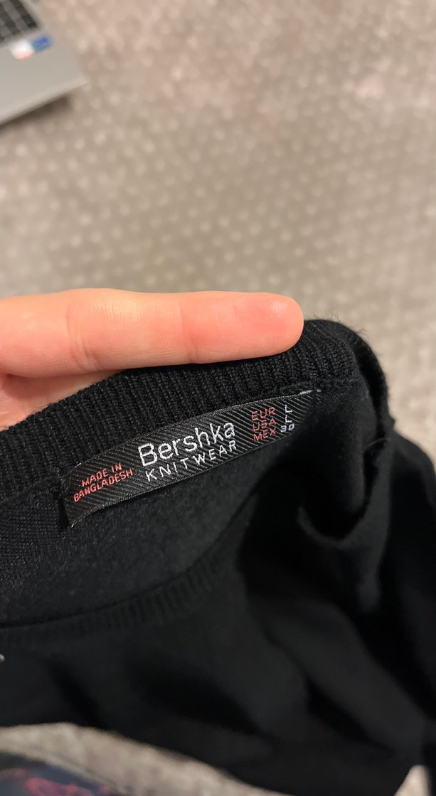 Kadın triko siyah kazak - Görsel 3